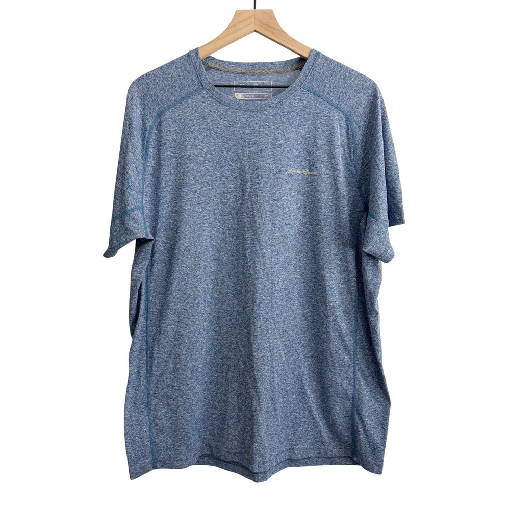 Eddie Bauer Motion T-Shirt Blue LT Athletic Activewear Athleisure Performance